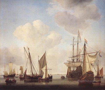  barco - Buques de guerra en Amsterdam marina Willem van de Velde el joven barco marino